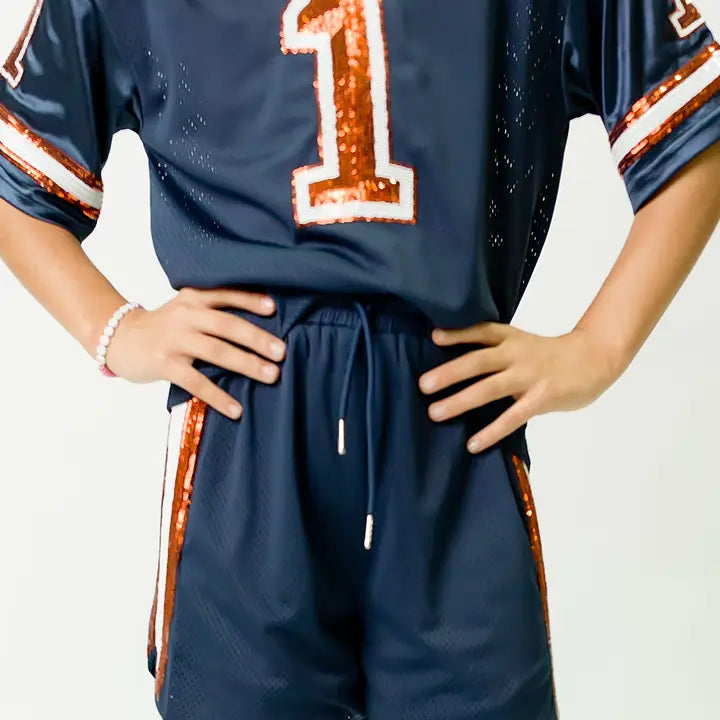 Girl's All-Star Sequin Stripe Shorts
