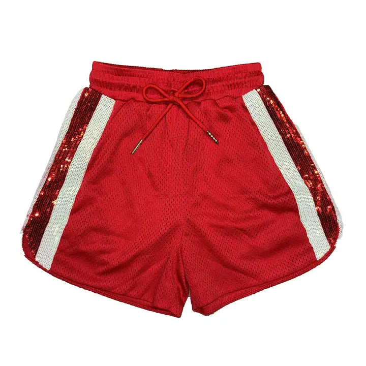 Girl's All-Star Sequin Stripe Shorts