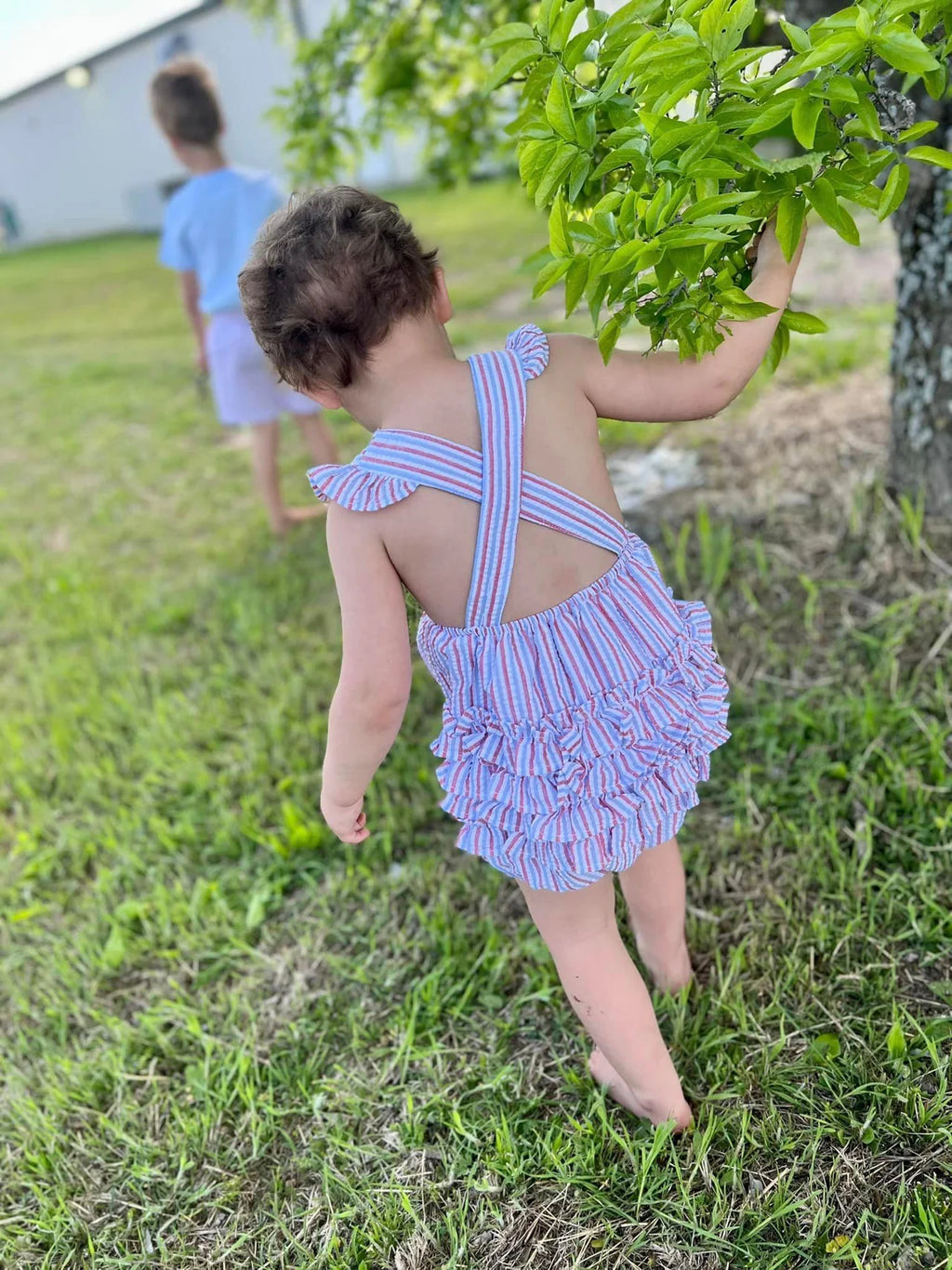 Girl's Ruffle Sun Suit