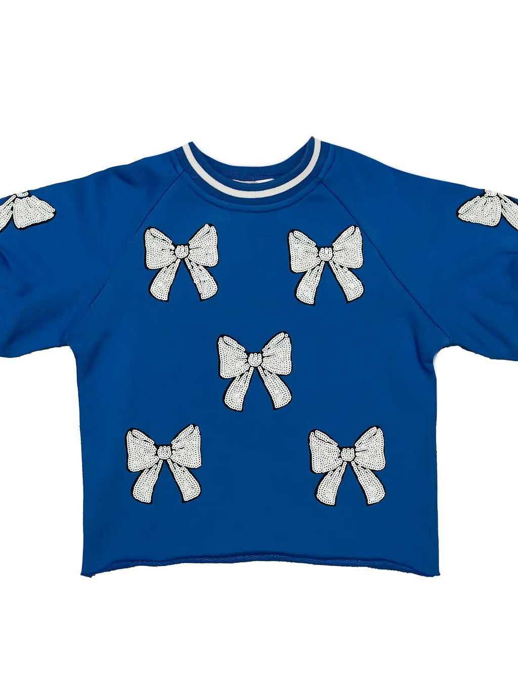 Cheer Queen Sequin Croquet Shirt Blue