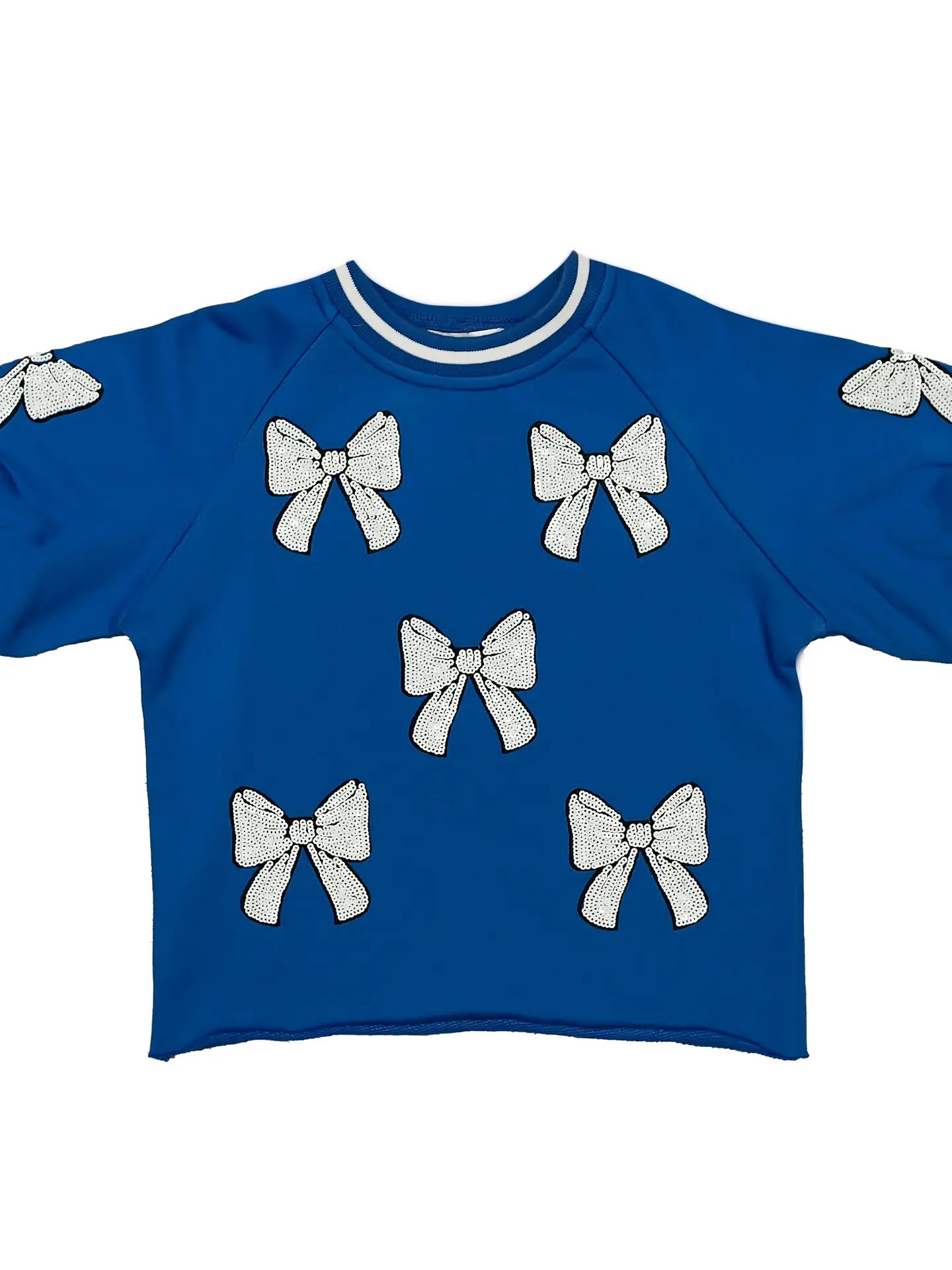 Cheer Queen Sequin Croquet Shirt Blue