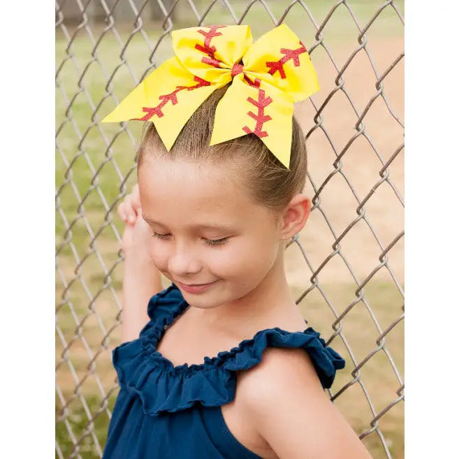 Baseball Cheer Bow - Pony-O