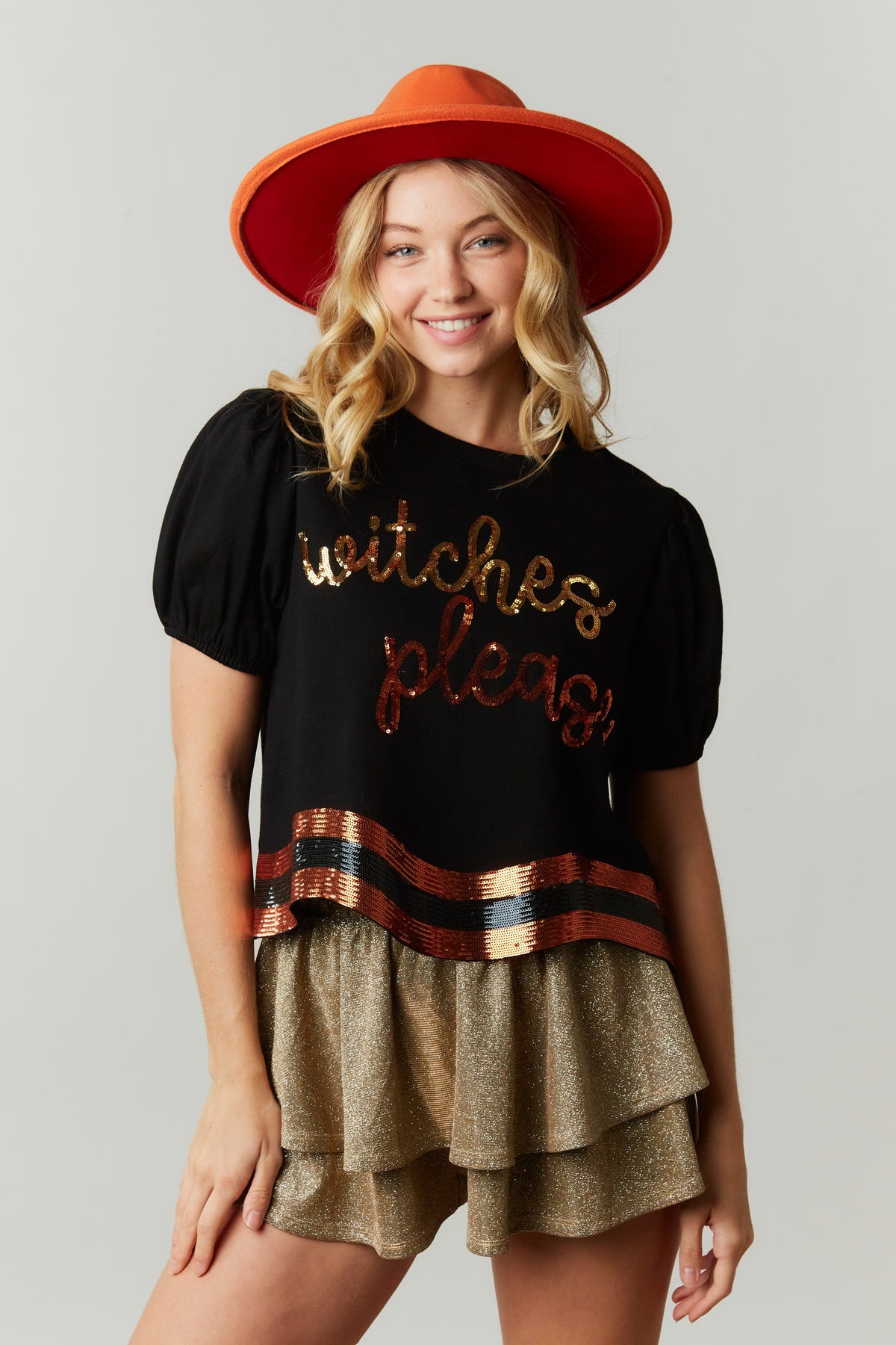 Witches Please Sparkle Top