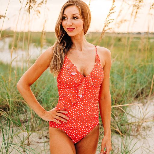 Ruffle One-Piece Swimsuit