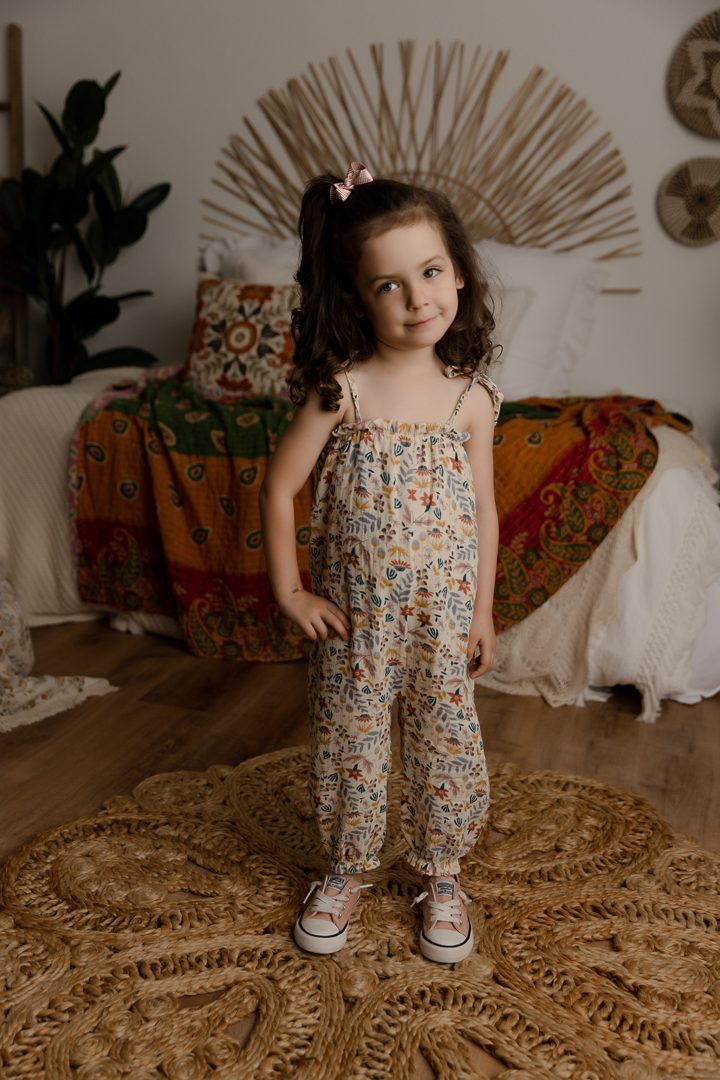 You Glow Girl Tie Shoulder Romper