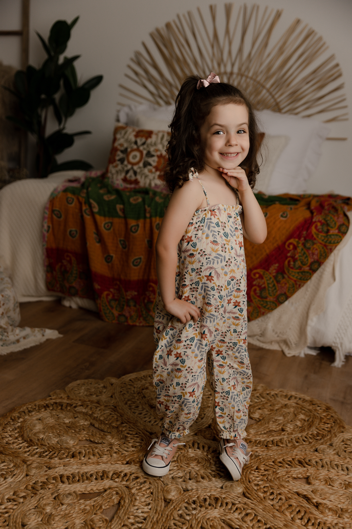 You Glow Girl Tie Shoulder Romper