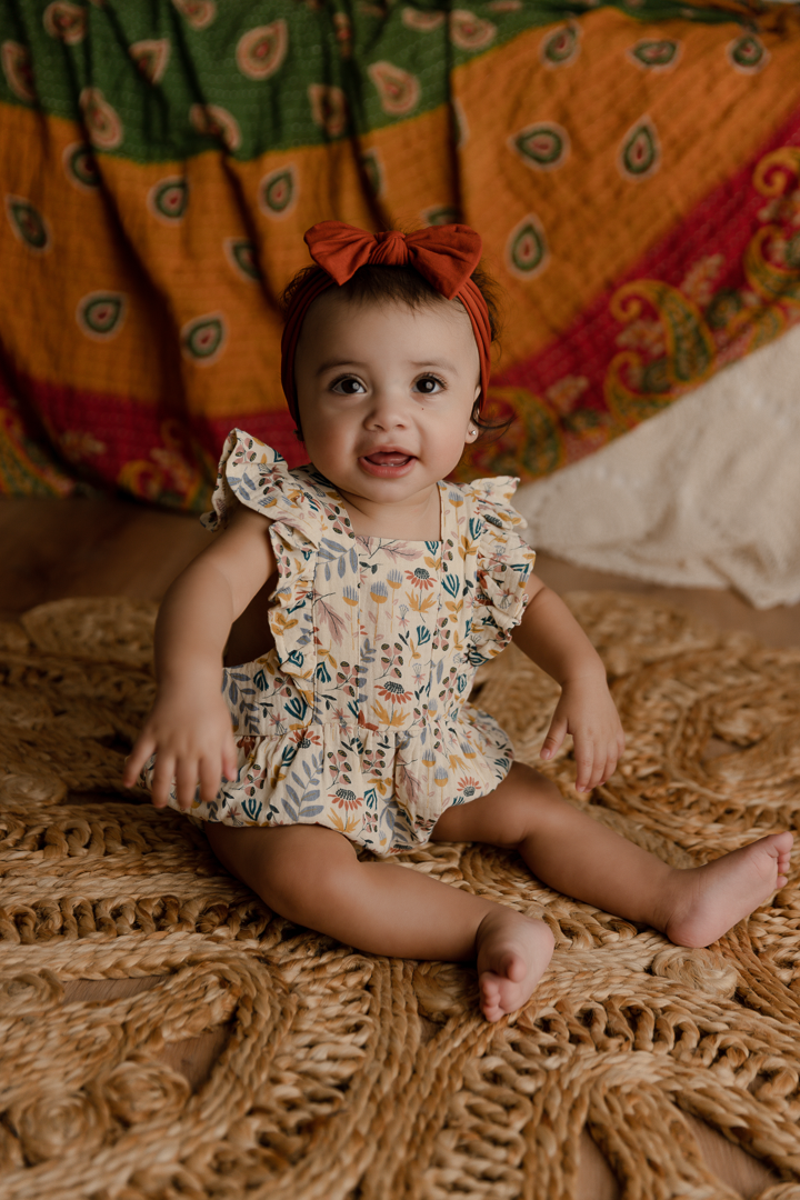 You Glow Girl Flutter Sleeve Romper