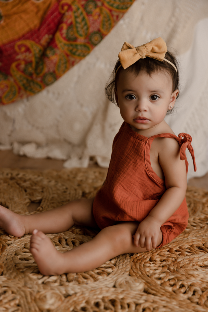 Salt of the Earth Tie Shoulder Romper